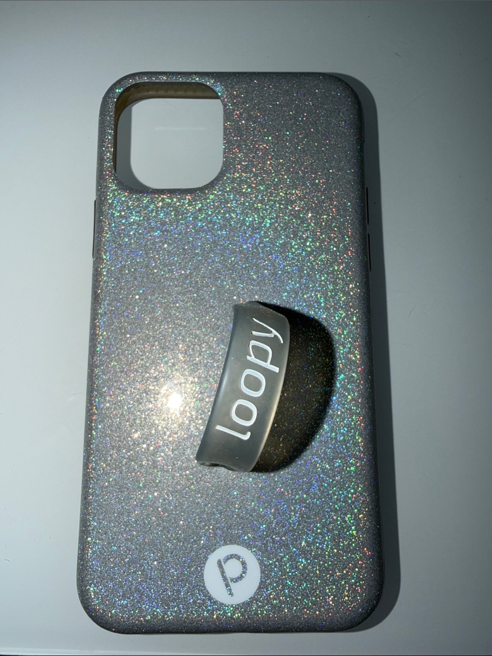 Loopy Case Glitter Silver Phone Case for iPhone 11 Pro